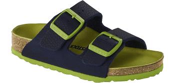 Dětské Arizona Birkenstock Birko-flor Narrow Blankyt Zelene | CZ 170NWY